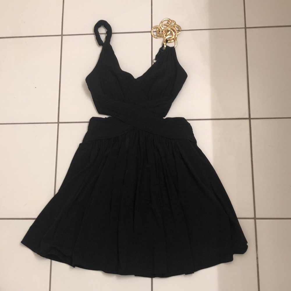 BCBGMaxAzria Black Cutout Dress